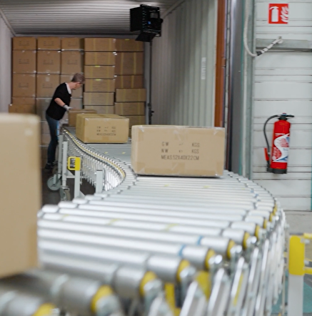 Chantelle enhances efficiency and comfort thanks to PowerFlex roller conveyor