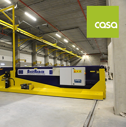 CASA doubles unloading speed with telescopic boom conveyor